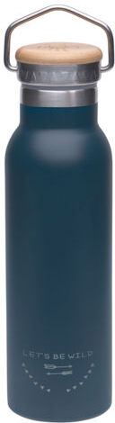 LÄSSIG Trinkflasche Edelstahl 460ml Adventure Blue