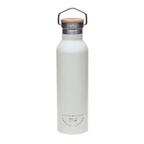 LÄSSIG Trinkflasche Edelstahl 700ml Adventure Grey