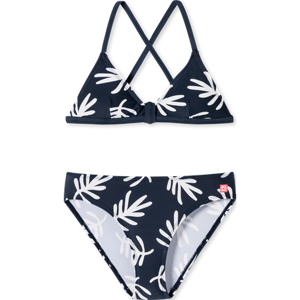 Schiesser Bustier-Bikini Wirkware recycelt LSF40+ Palmenblätter dunkelblau - Diver Dreams für Mädchen