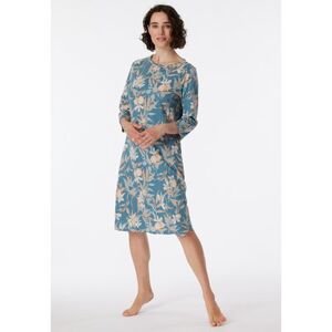 SCHIESSER Nachthemd 3/4-Arm Blumenprint multicolor - Comfort Nightwear 50 female