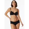 SCHIESSER Bikini Hipster mit Spitze schwarz - Pure Cotton 34 female