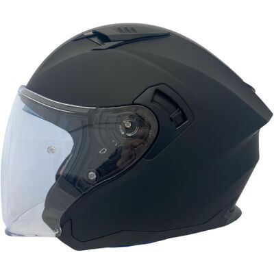 Apex JI200 Jethelm Solid schwarz matt Gr. S 55/56 Apex JI200 Jethelm Solid schwarz matt Gr. S 55/56