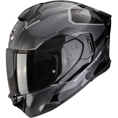 Scorpion EXO-530 Air Clip silber schwarz Gr. M 57/58 Scorpion EXO-530 Air Clip silber schwarz Gr. M 57/58
