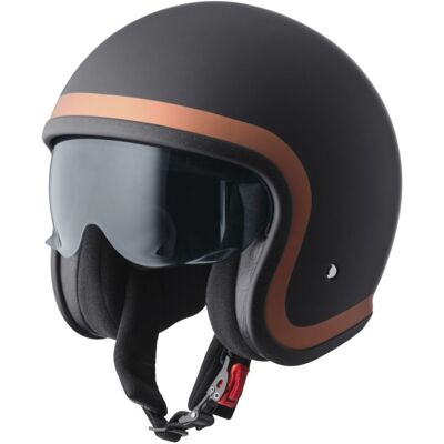 GMS Ride Jethelm schwarz matt bronze Gr. XL 61/62 GMS Ride Jethelm schwarz matt bronze Gr. XL 61/62
