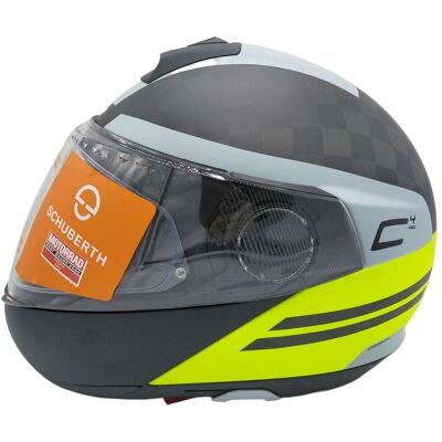 Schuberth C4 Pro Carbon Tempest Yellow Gr. XS 52/53 Schuberth C4 Pro Carbon Tempest Yellow Gr. XS 52/53