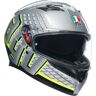 AGV K3 ECE 22.06 Fortify Grau Schwarz Gelb Fluo Gr. XXL 63/64