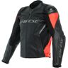 Dainese RACING 4 Leder-Motorradjacke schwarz fluo rot Gr. 54