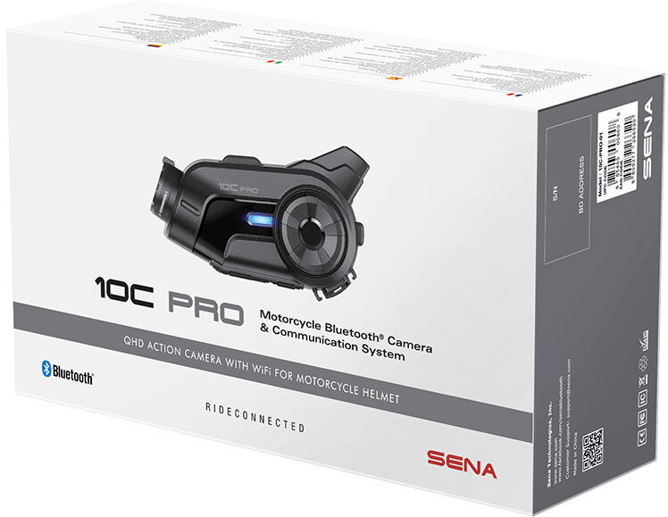 Sena Headset 10C Pro QHD Motorrad Actioncam Kamera Bluetooth WiFi Vier-Wege-Inte