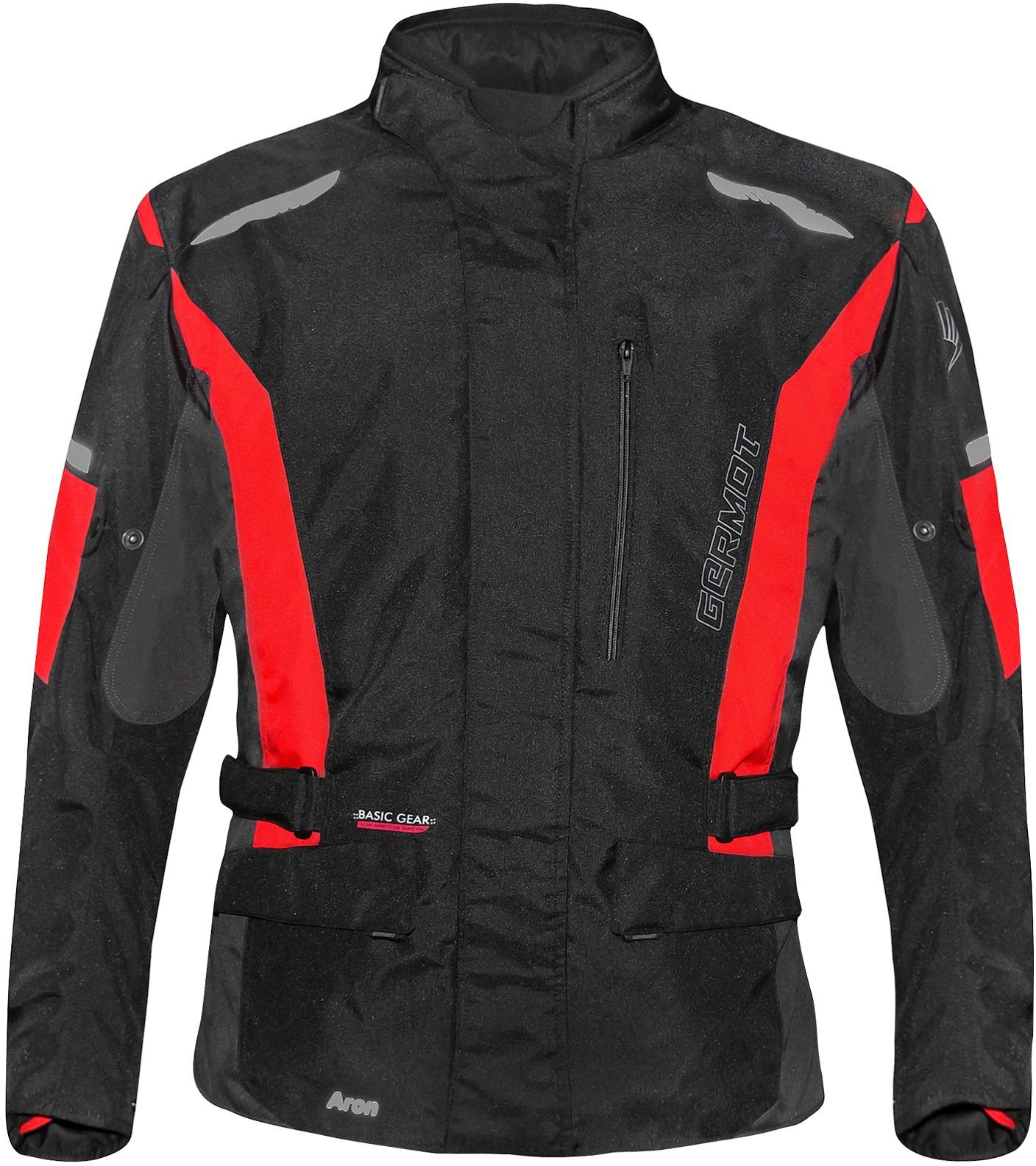 Germot Motorradjacke Aron schwarz rot Gr. L