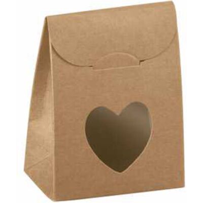 BB-Verpackungen GmbH 10 x Flaschentasche mit Herz 60 x 35 x 80 mm (Natur Kraftpapier) BB-Verpackungen GmbH 10 x Flaschentasche mit Herz 60 x 35 x 80 mm (Natur Kraftpapier)