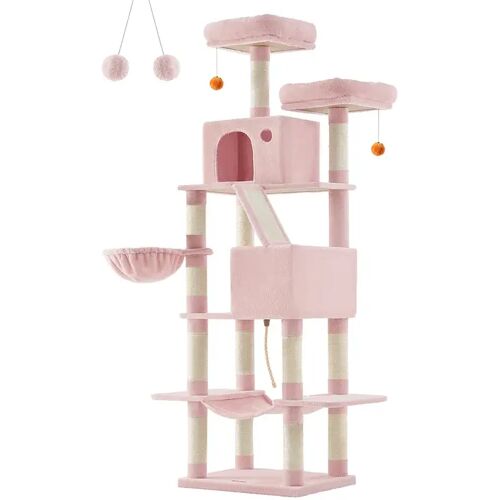 Feandrea XL-Katzenbaum 206 cm, Pastellrosa