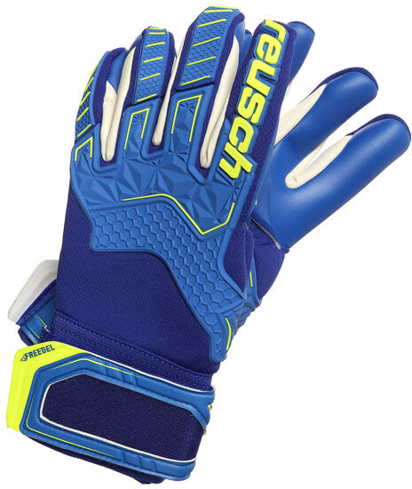 Reusch Attrakt Freegel G3, Gr. 8, Herren, blau / neongelb