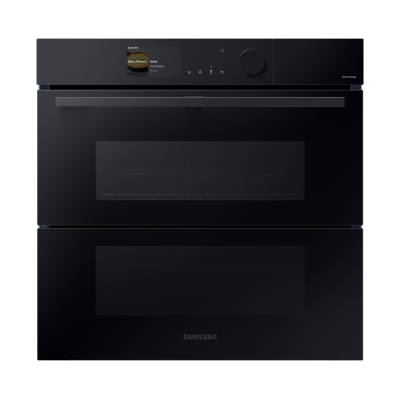 Samsung Dual Cook Flex™ Einbaubackofen, 76 L, A+*, Pyrolyse, Schwarzes Glas, Serie 6, 60 cm Black Black Samsung Dual Cook Flex™ Einbaubackofen, 76 L, A+*, Pyrolyse, Schwarzes Glas, Serie 6, 60 cm Black Black