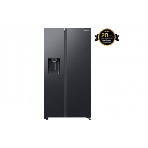 Samsung Side-by-Side mit Slim Ice Maker und Wassertank, 628 L Premium Black Steel Premium Black Steel