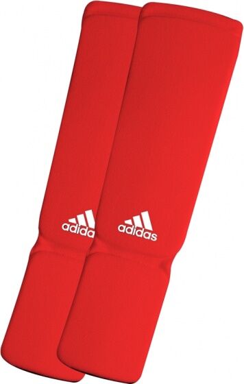 Adidas Elastische shin / Spannschützer Junior rote Größe M