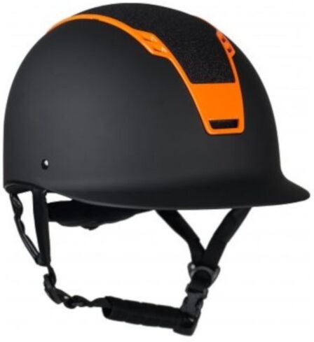 HORKA reitkappe Sparrow schwarz/orange Größe L/XL