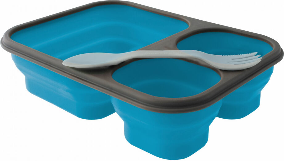 Eurotrail lunchbox faltbarer Silikon 25 x 18 cm blau Größe L