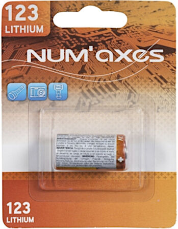 Numaxes lithium Batterie CR123A 3V