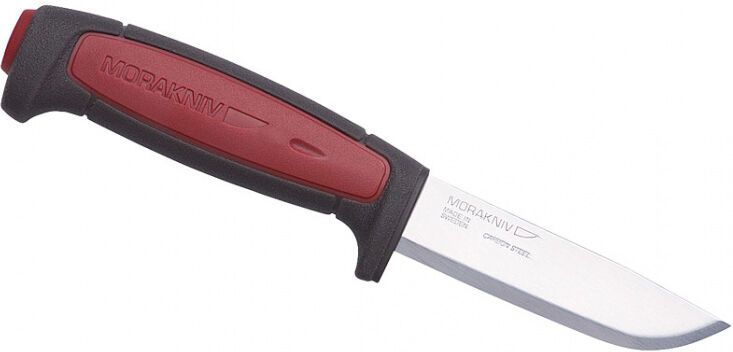 Morakniv jagdmesser mit Scheide 22,9 cm rostfreier Stahl/Gummi silber/schwarz/rot