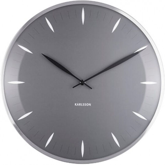 Karlsson wanduhr Leaf 40 cm Stahl/Glas dunkelgrau Karlsson wanduhr Leaf 40 cm Stahl/Glas dunkelgrau