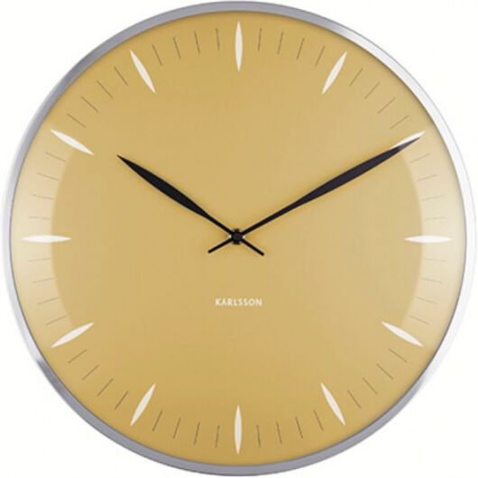 Karlsson wanduhr Leaf 40 cm Stahl/Glas gelb Karlsson wanduhr Leaf 40 cm Stahl/Glas gelb