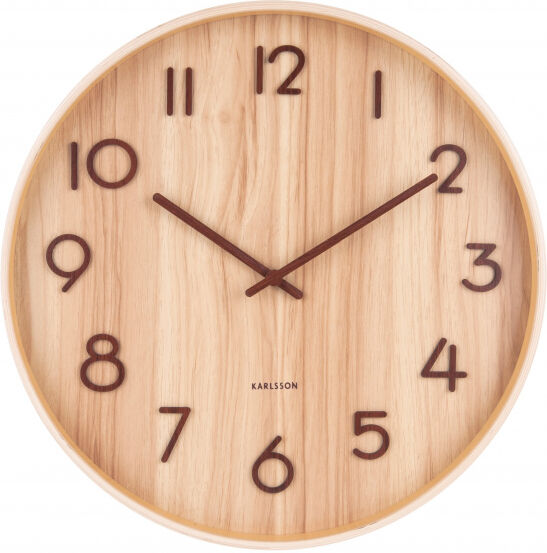 Karlsson wanduhr Pure 60 cm Holz braun Karlsson wanduhr Pure 60 cm Holz braun
