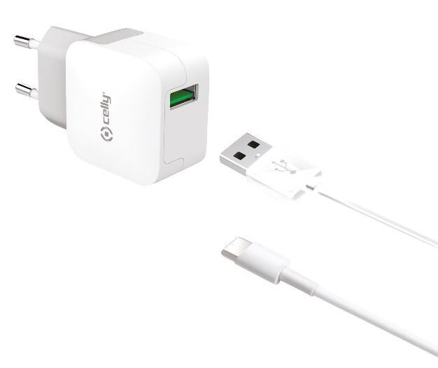 Celly ladegerät USB C 230V 100 cm weiß