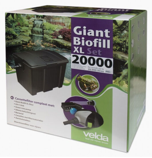 Velda filtersatz Giant Biofill XL 8000 l/h 85 x 82 cm anthrazit