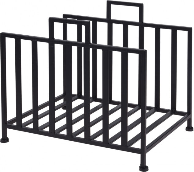 BBQ holzlagerstandard rechteckig schwarz BBQ holzlagerstandard rechteckig schwarz