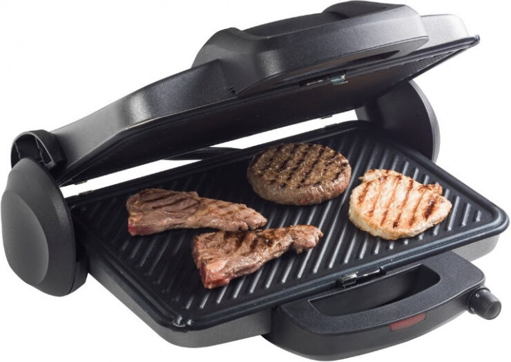 Bestron kontaktgrill 31 cm Edelstahl schwarz Bestron kontaktgrill 31 cm Edelstahl schwarz