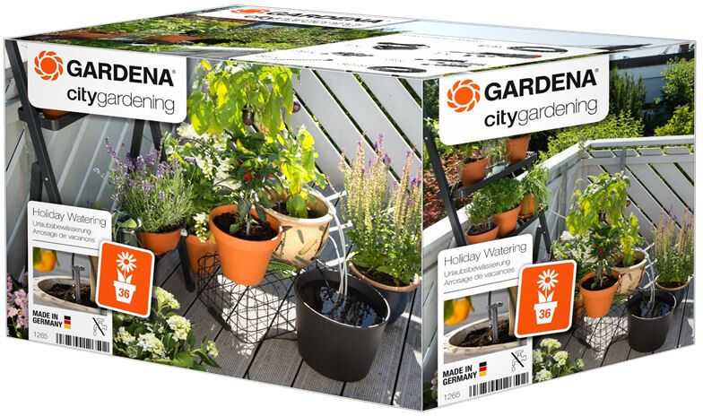 Gardena urlaubsbewässerung PVC 23,3 cm PVC orange/grau 8 teilig