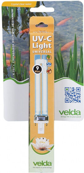 Velda pl Lampe UV C 7 Watt 16,5 cm Glas transparent