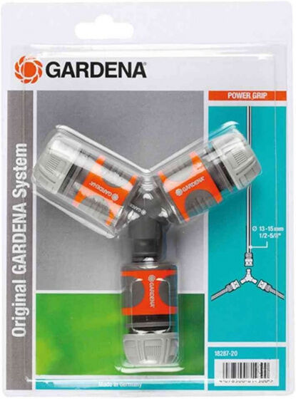 Gardena 3 Wege Bausatz 13 mm/1/2"   15 mm/5/8" PVC orange 4 teilig