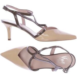 Alba Moda Damen Sandale, beige 40