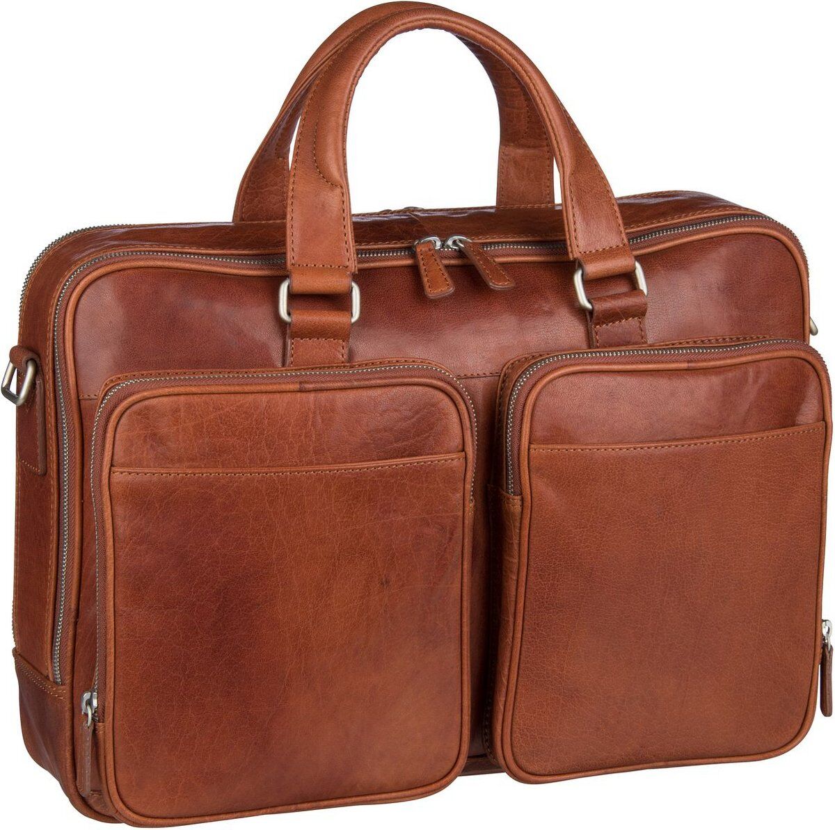 Leonhard Heyden Laptoptasche Austin 6650 RV-Aktenmappe 2 Fächer Cognac