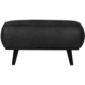 Pharao24.de Couchhocker in Schwarz Kunstwildleder 80 cm breit