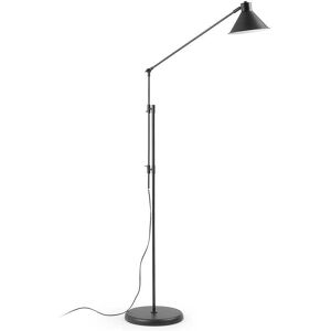 Pharao24.de Stehlampe in Schwarz 220 cm hoch