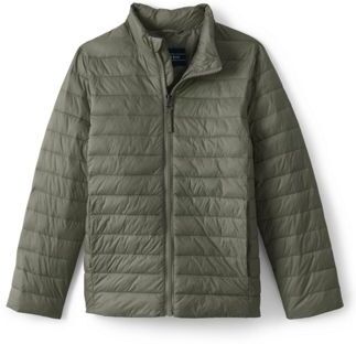 lands end Steppjacke THERMOPLUME mit Packfach, Kids, Größe: 122/128 Kleines Kind, Grün, Nylon, by Lands' End