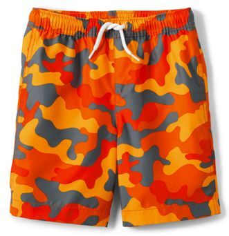 lands end Badeshorts, Größe: 152-164, Orange, Polyester, by Lands' End