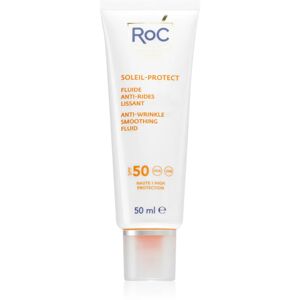 RoC Soleil Protect Anti Wrinkle Smoothing Fluid leichtes, schützendes Fluid gegen Hautalterung SPF 50 50 ml