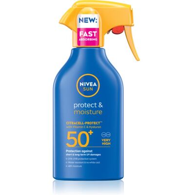 NIVEA SUN Protect & Moisture feuchtigkeitsspendendes Gel zum Bräunen SPF 50+ 250 ml NIVEA SUN Protect & Moisture feuchtigkeitsspendendes Gel zum Bräunen SPF 50+ 250 ml