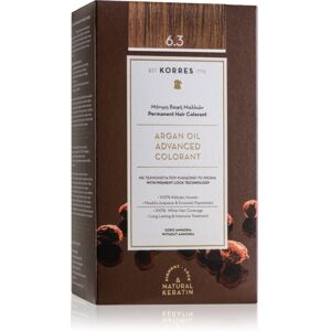 Korres Argan Oil Permanent-Haarfarbe mit Arganöl Farbton 6.3 Golden / Honey Dark Blonde 50 ml Korres Argan Oil Permanent-Haarfarbe mit Arganöl Farbton 6.3 Golden / Honey Dark Blonde 50 ml