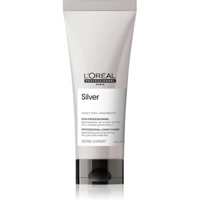 L’Oréal Professionnel Serie Expert Silver auffrischender Conditioner für graues Haar 200 ml L’Oréal Professionnel Serie Expert Silver auffrischender Conditioner für graues Haar 200 ml