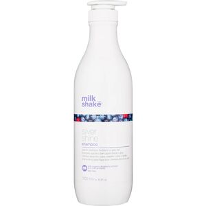 Milk Shake Silver Shine Shampoo für blonde Haare neutralisiert gelbe Verfärbungen 1000 ml