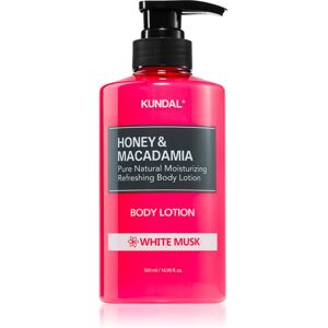 KUNDAL Honey & Macadamia White Musk nährende Body lotion mit feuchtigkeitsspendender Wirkung 500 ml