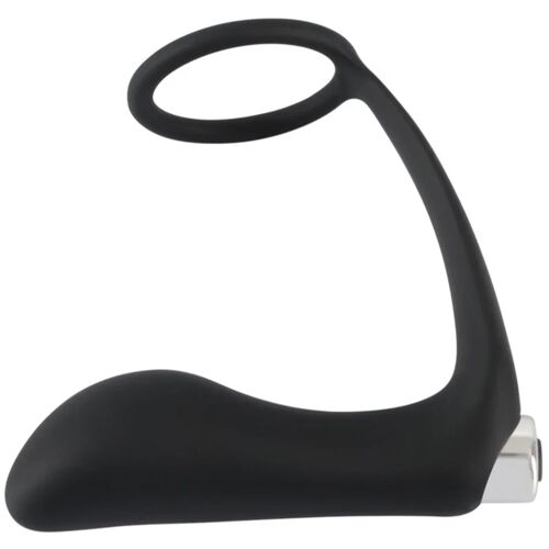 Black Velvets Ring & Plug Butt-Plug 2 in 1 10,7 cm