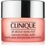 Clinique All About Eyes™ Rich feuchtigkeitsspendende Augencreme gegen Schwellungen und Augenringe 15 ml