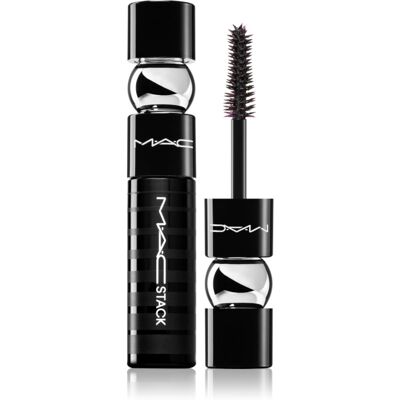 MAC Cosmetics MACStack Mascara Superstack Mega Brush Wimpernverlängernde Volumenmascara mini Farbton Black 8 ml MAC Cosmetics MACStack Mascara Superstack Mega Brush Wimpernverlängernde Volumenmascara mini Farbton Black 8 ml