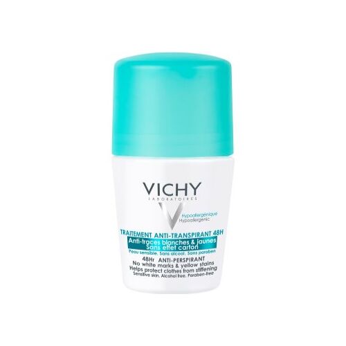 Vichy Deodorant 48h Antitranspirant-Deoroller gegen Schweissflecken 50 ml