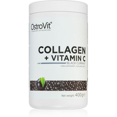 OstroVit Kollagen + Vitamin C Pulver Schwarzbeere - Kollagenpulver OstroVit Kollagen + Vitamin C Pulver Schwarzbeere - Kollagenpulver
